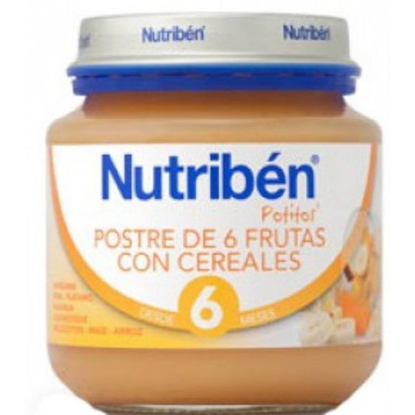 nutriben postre 6 frutas con cereales 130 g