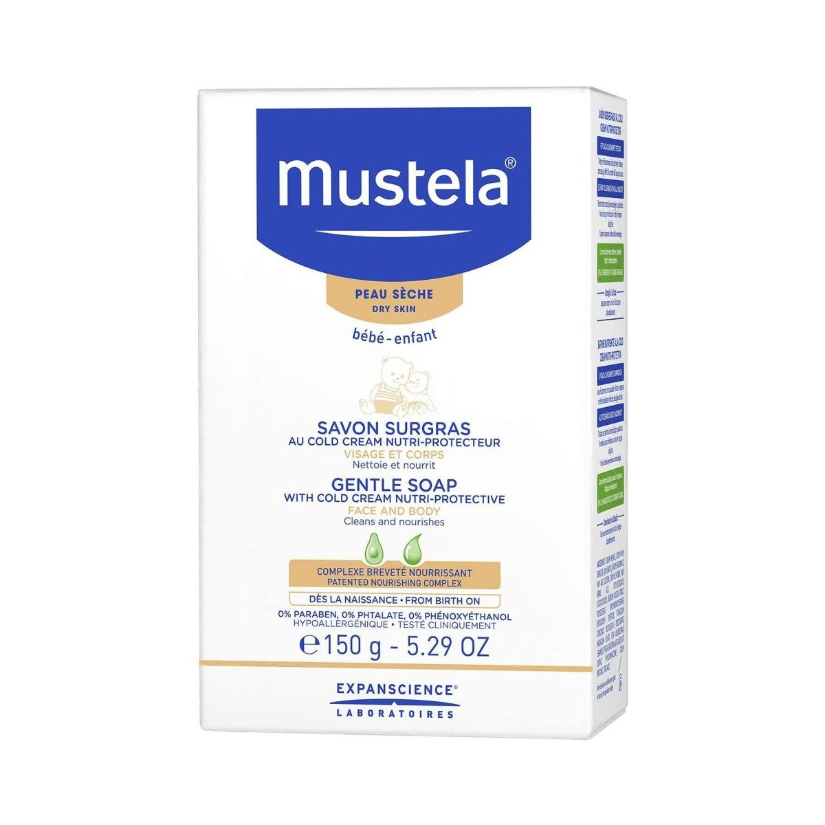 mustela cold cream jabon pastilla 150gr