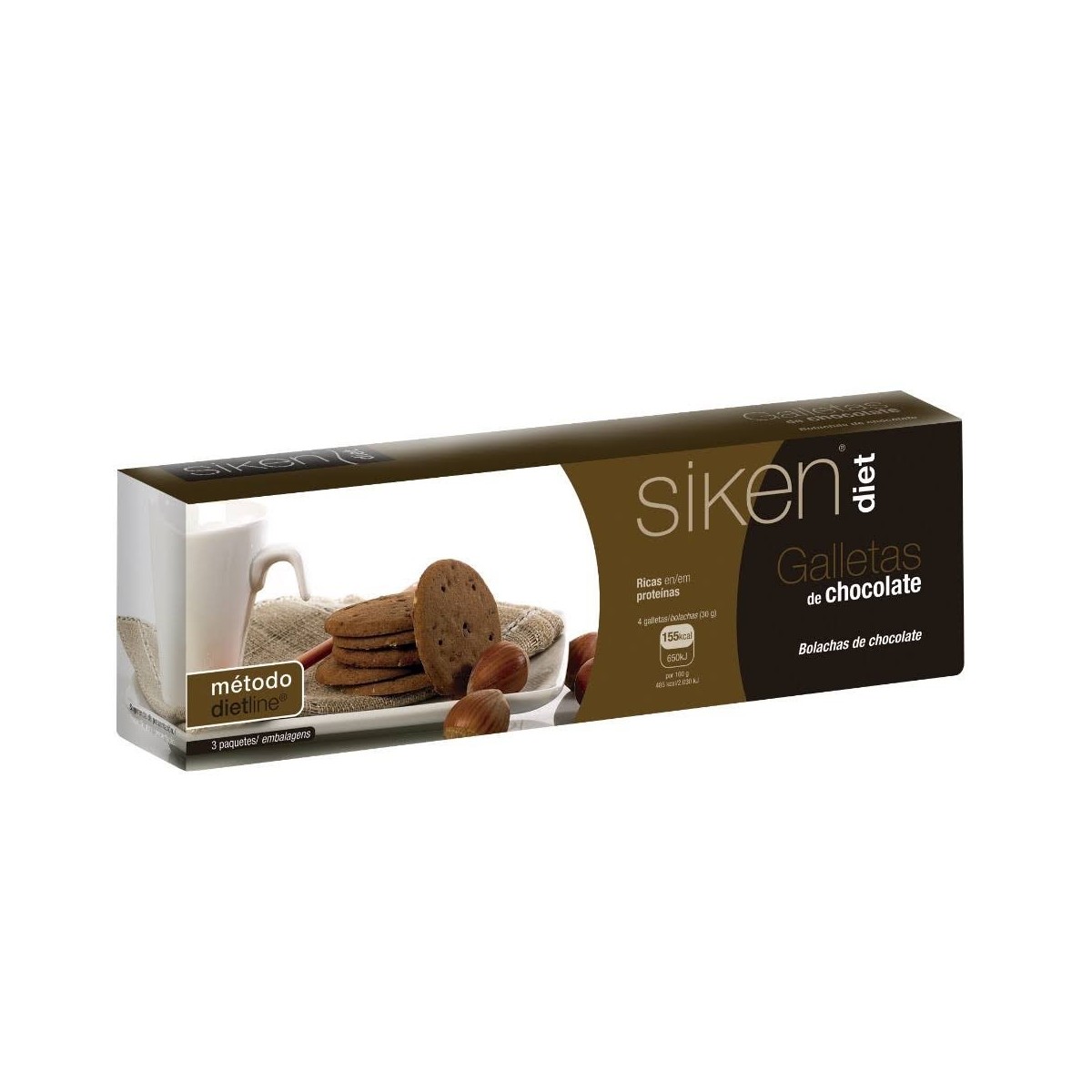 siken diet galletas chocolate 15 unidades