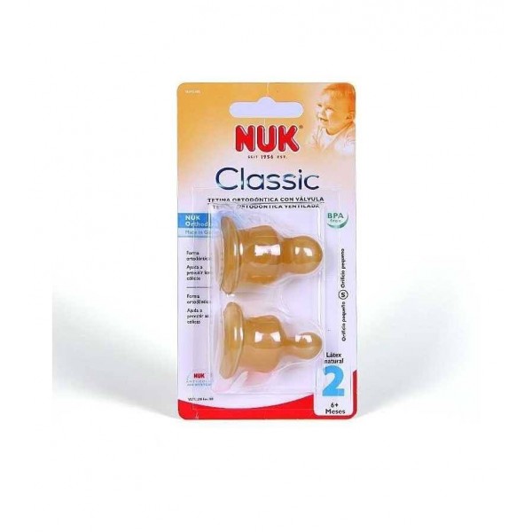 nuk tetina latex t2 agua 2 unidades