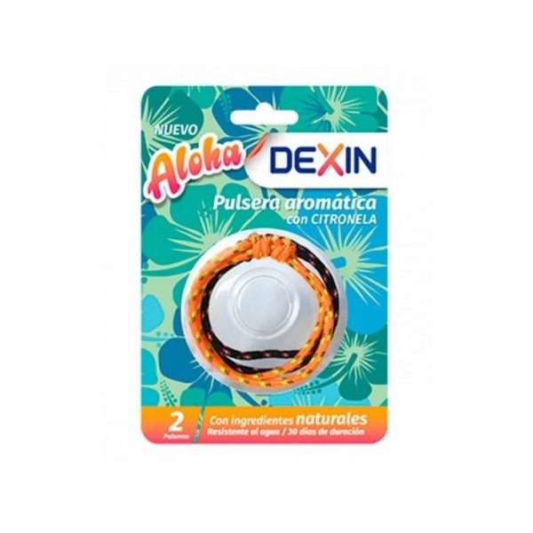 dexin pulsera aloha antimosquitos 2 unidades