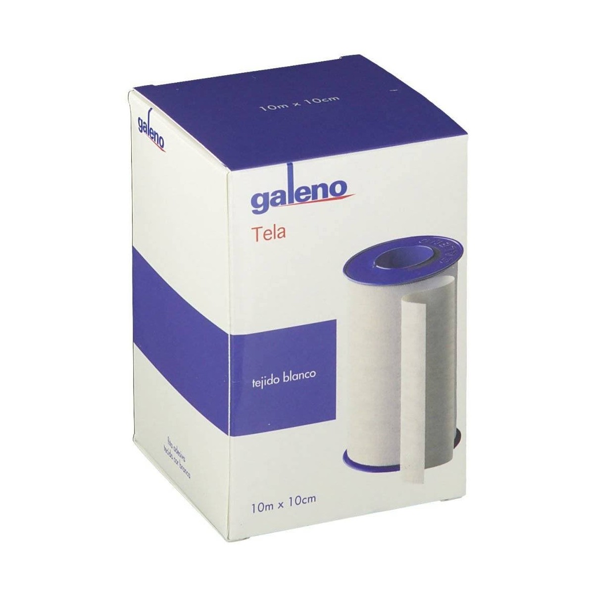 esparadrapo galeno tela blanco 10 m x 10 cm