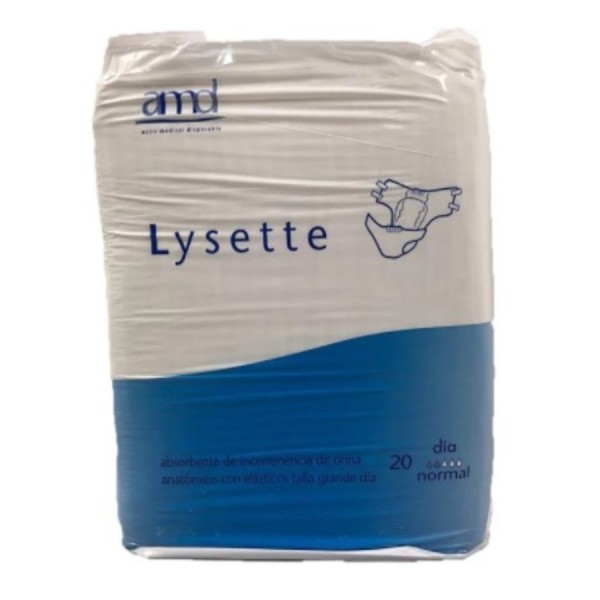 lysette absorbente incontinencia orina dia anatomico 80 uds