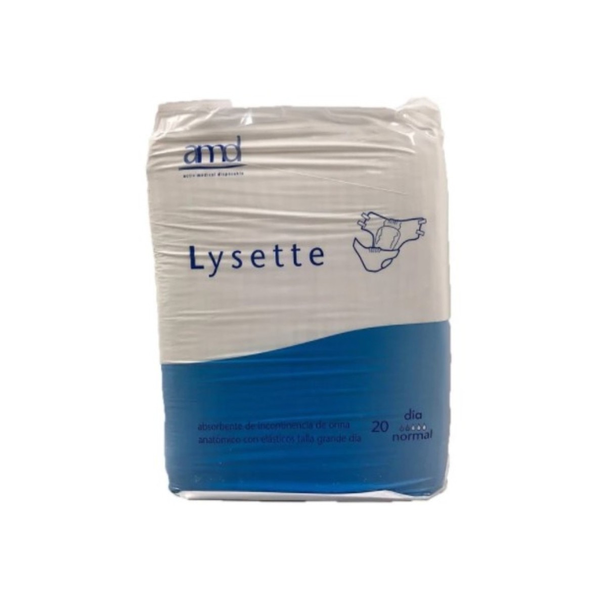 lysette absorbente incontinencia orina dia anatomico 80 uds