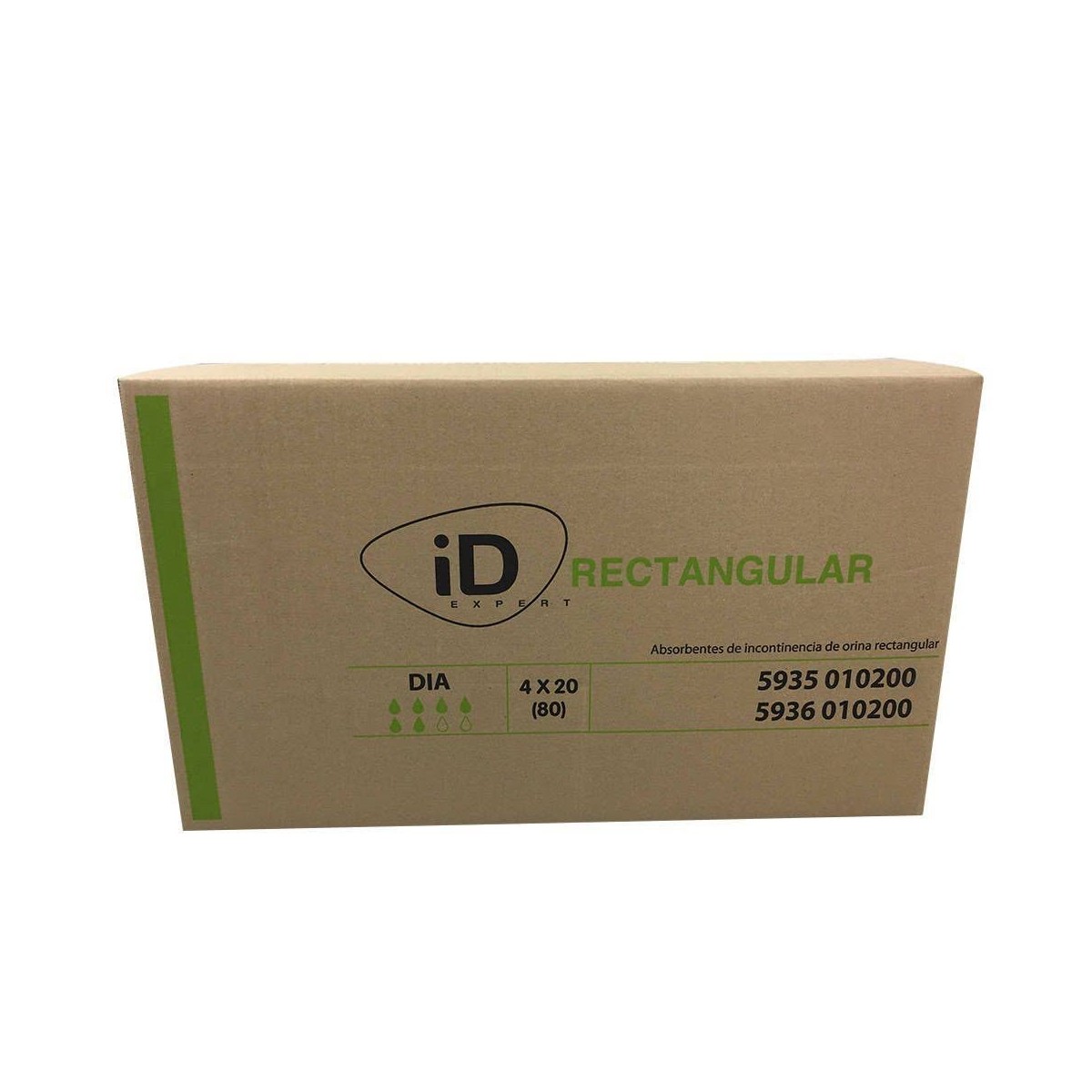 id expert rectangular absorbentes dia 80 uds