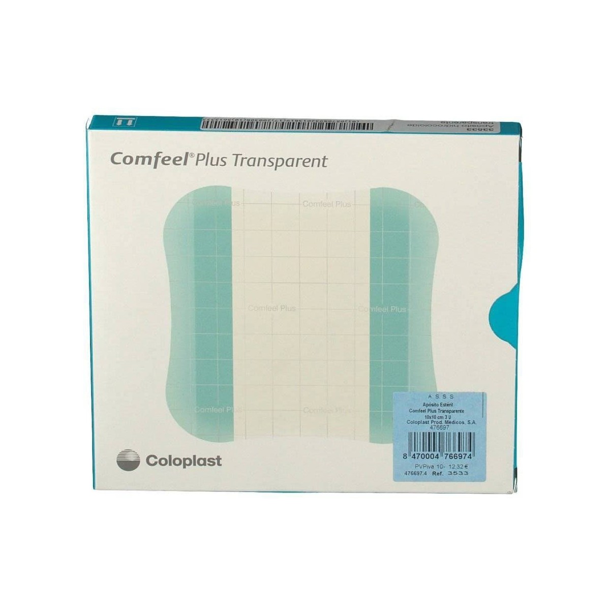 comfeel plus transparente 10x10 r3533
