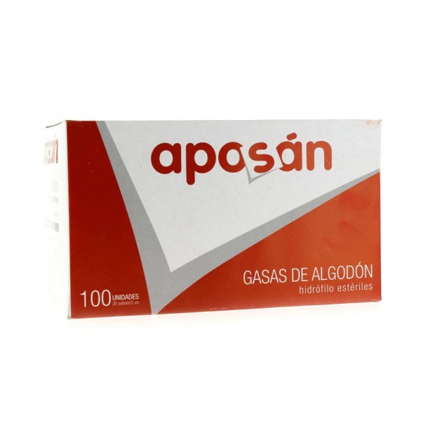 aposan compresa esteril 100 unidades
