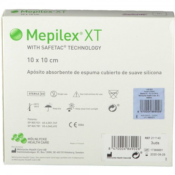 mepilex xt 10x10 cm 3 und