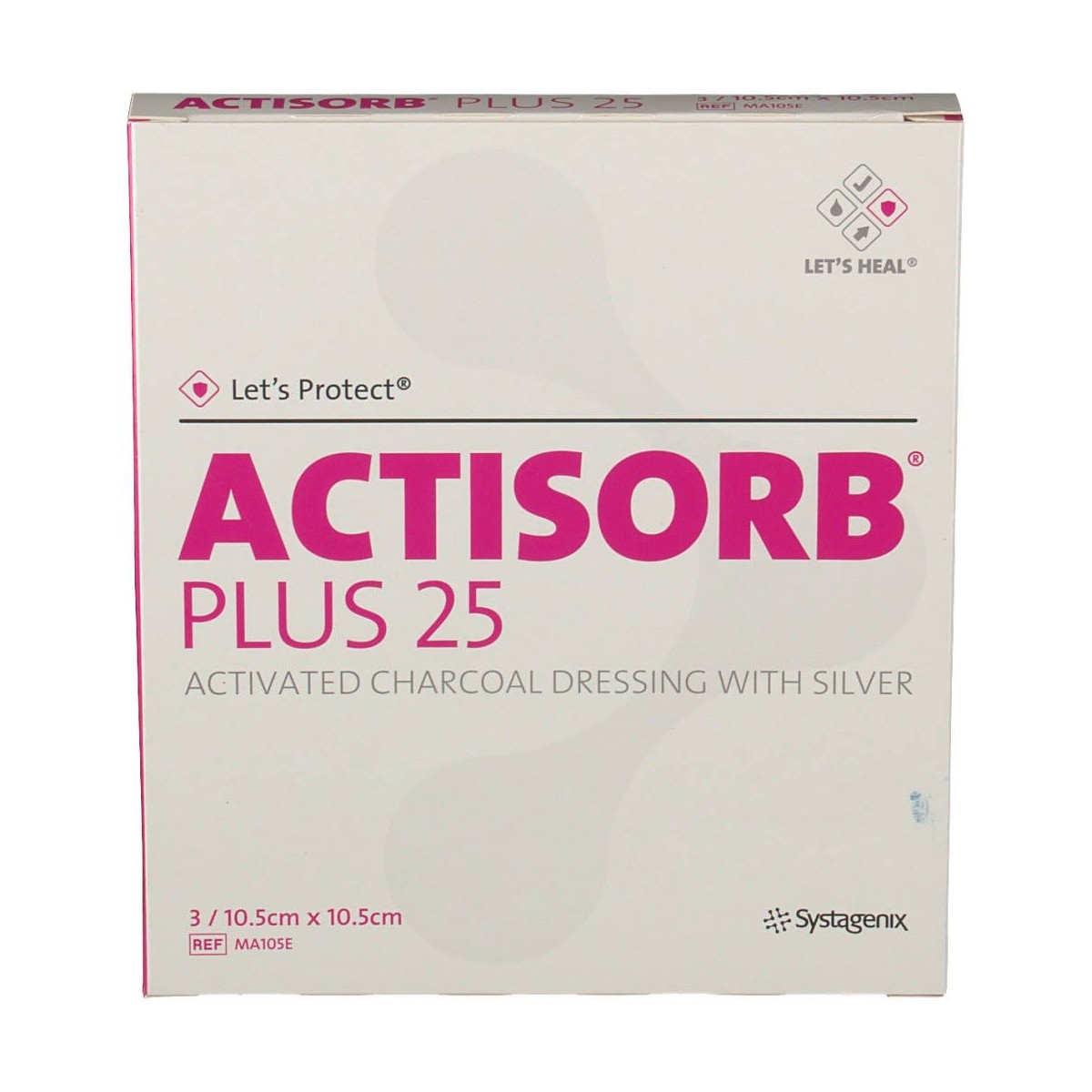 actisorb plus 25 105x105 cm 3und