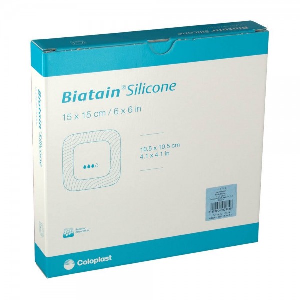 biatain silicone aposito esteril 15 x 15 cm