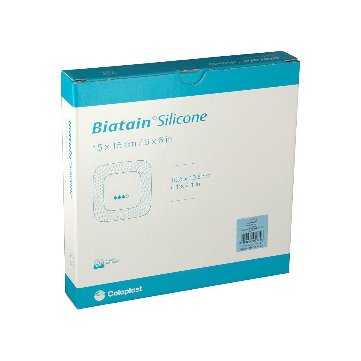 biatain silicone aposito esteril 15 x 15 cm