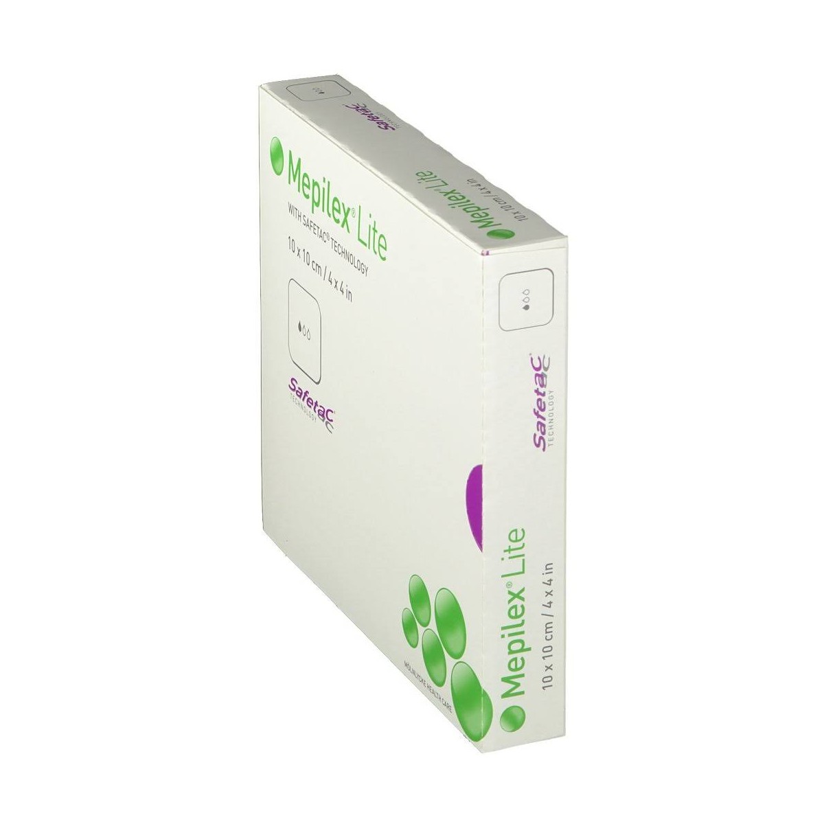 mepilex lite aposito de espuma fino 10 x 10 cm