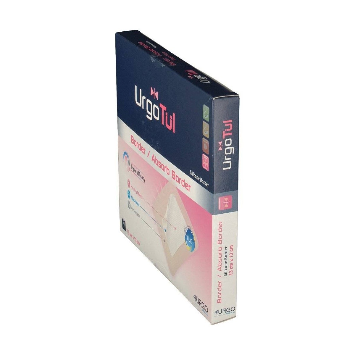 urgotul absorb border 13 cm x 13 cm aposito esteril 3 uds