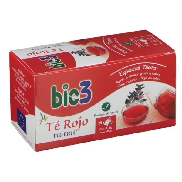 bio3 te rojo 25 bolsitas
