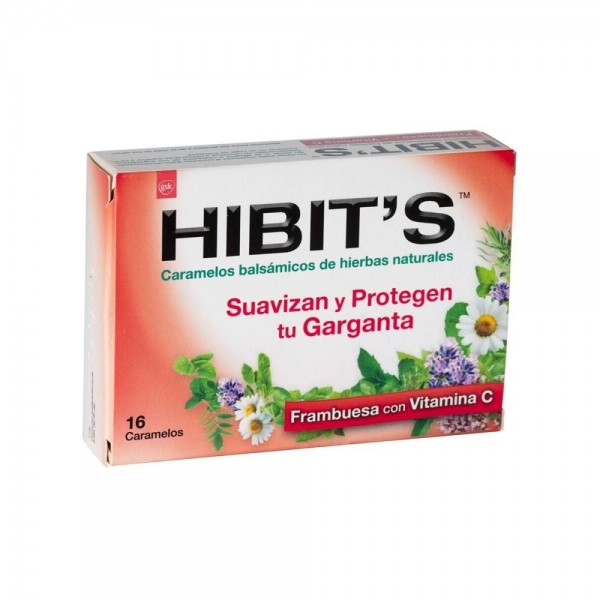 hibit s frambuesa 16 caramelos