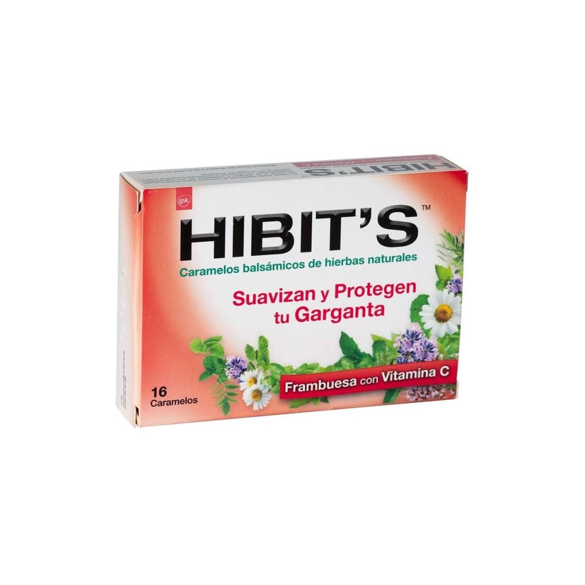 hibit s frambuesa 16 caramelos