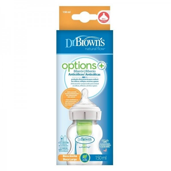 dr browns biberon options boca ancha 150ml