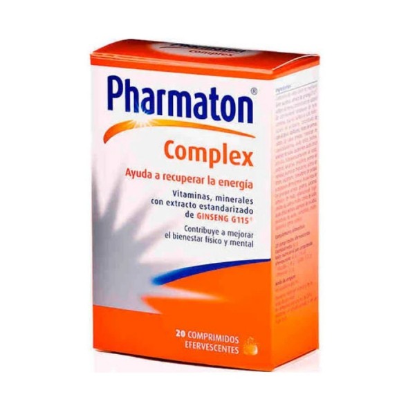 pharmaton 20 comprimidos efervescentes complex