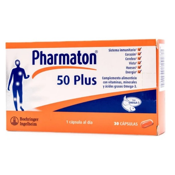 pharmaton 50 plus 30 capsulas