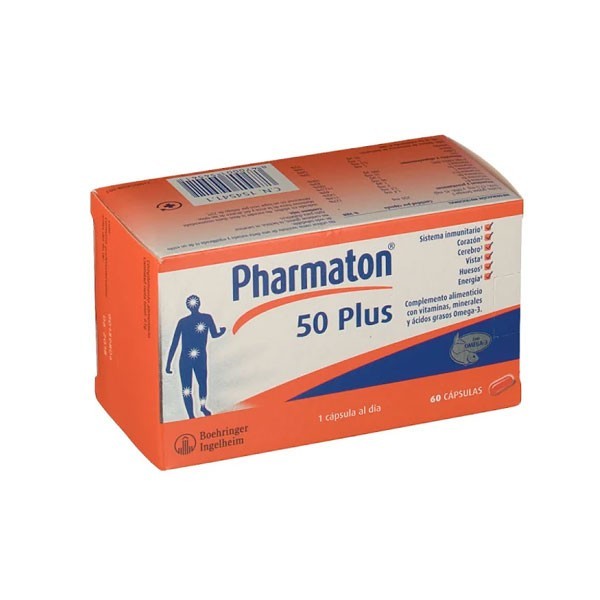 pharmaton 50 plus 60 capsulas