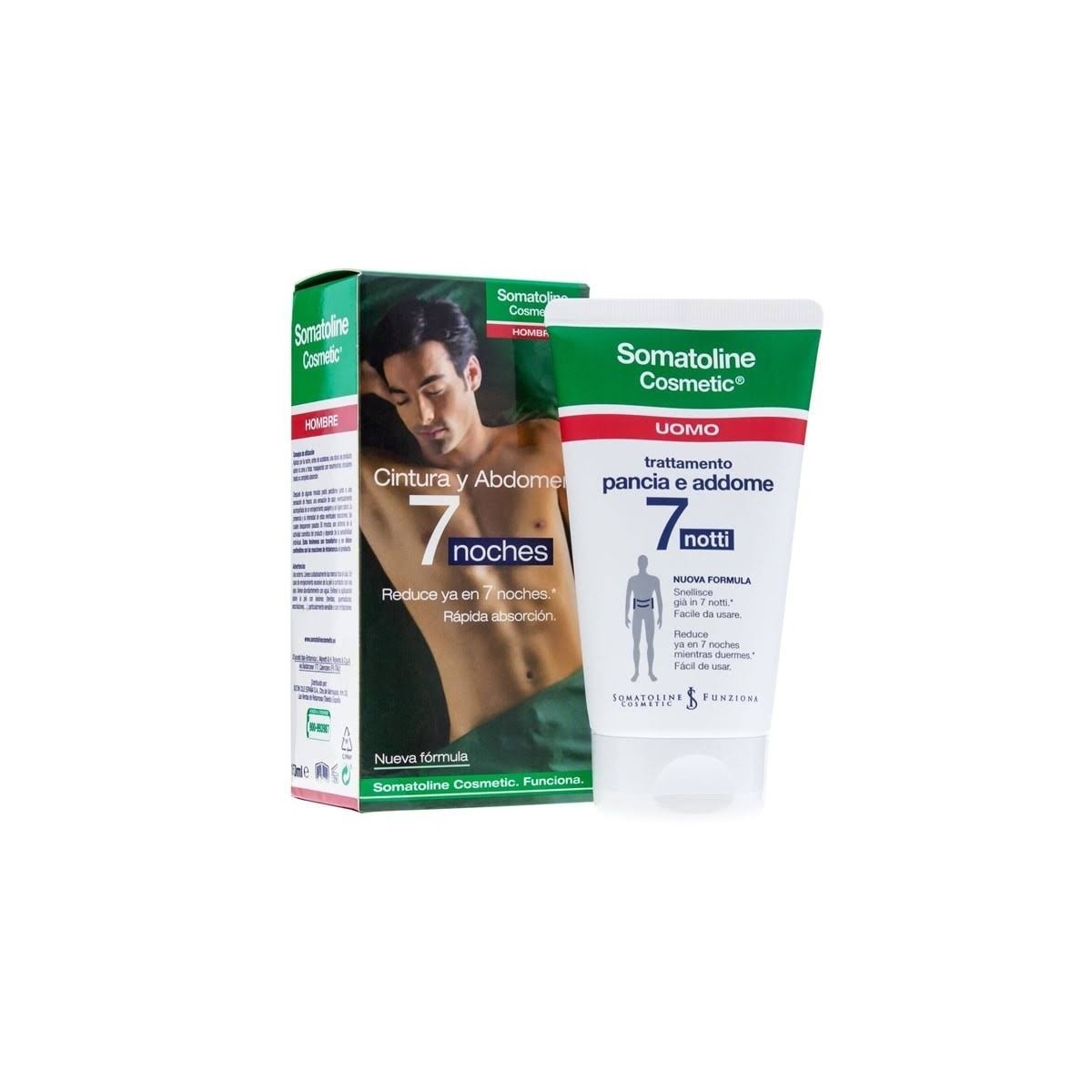 somatoline hombre cintura y abdomen intensivo noche 150 ml